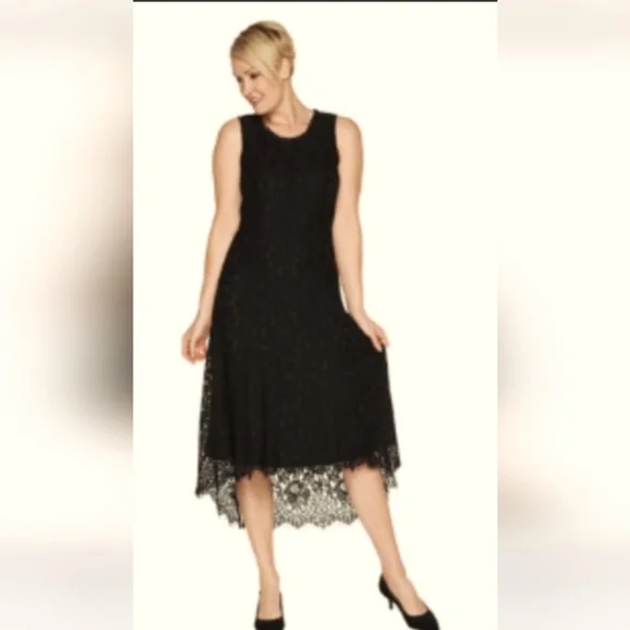 Isaac Mizrahi | Dresses | Isaac Mizrahi Black Lace Dress Sz Pxl Nwt |  Poshmark
